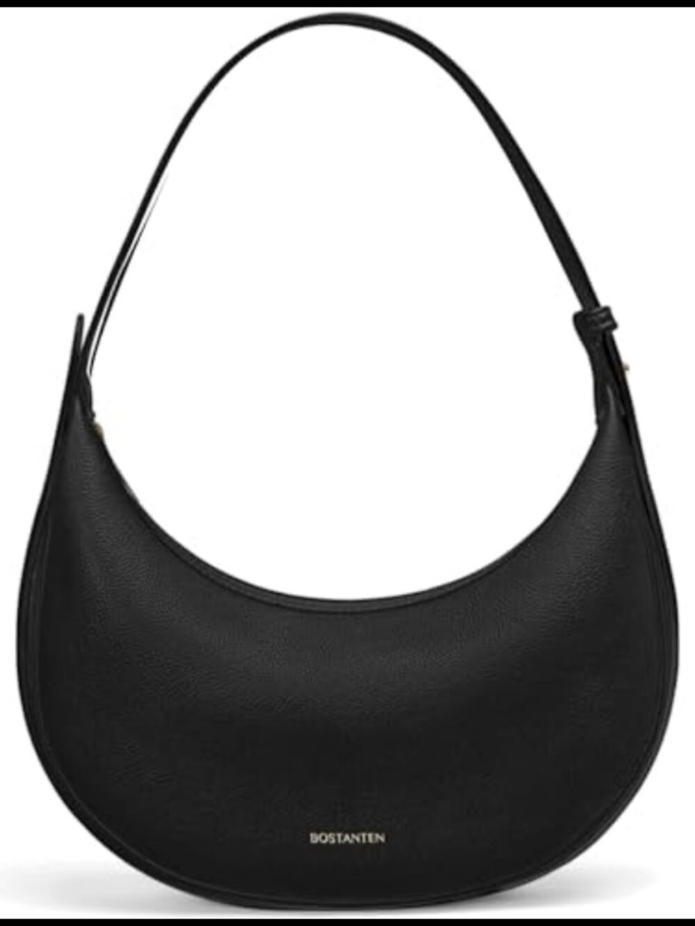 Vegan Leather Crescent Hobo Shoulder Crossbody Clutch Adjustable Strap